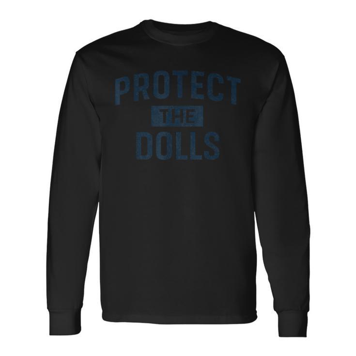 Protect The Dolls ドールを守れ ダメージ加工 長袖Tシャツ