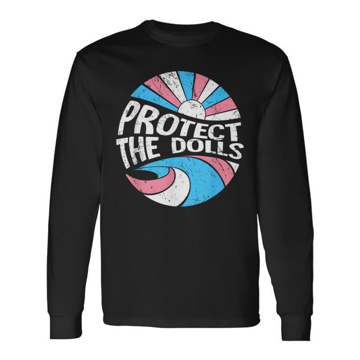 Protect The Dolls、トランスジェンダーlgbt、トランスジェンダーの権利 長袖Tシャツ