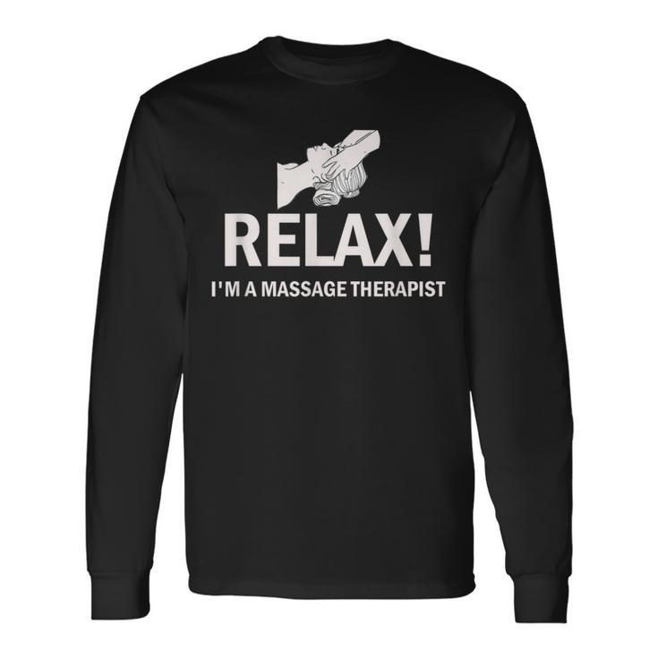 Relaxoy Un Masajista Camiseta de manga larga