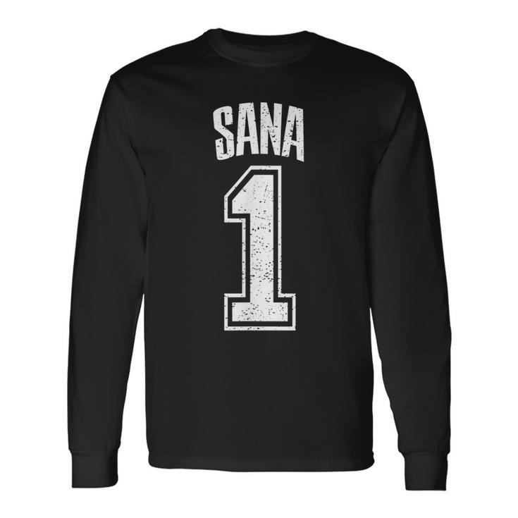Sanaサポーター番号 1番の大ファン 長袖Tシャツ