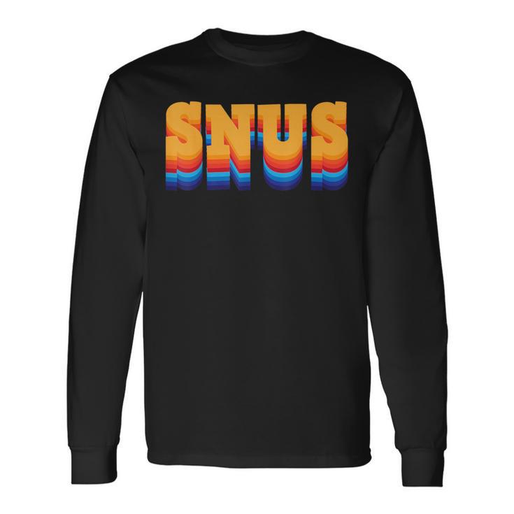 Snus 90年代デザイン チュアブルツール 長袖Tシャツ