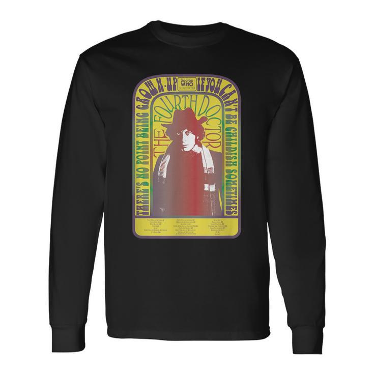 Spacetime-Tour 4Th Doctor Baker レトロ タイムトラベル 長袖Tシャツ ギフトのアイデア