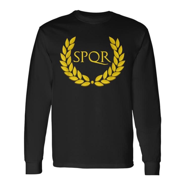 Spqrパープルローマ帝国 長袖Tシャツ