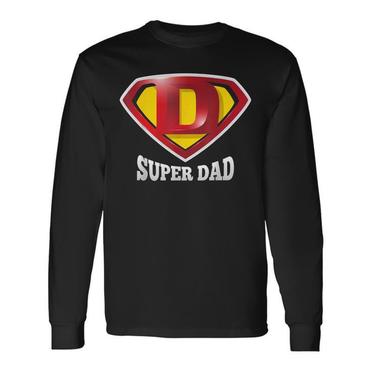 Super Dad Happy Father's Day Best Father 長袖Tシャツ