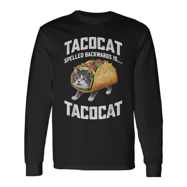 Tacocatpelled Backward Is Tacocat シャツ タコキャット好き 長袖Tシャツ