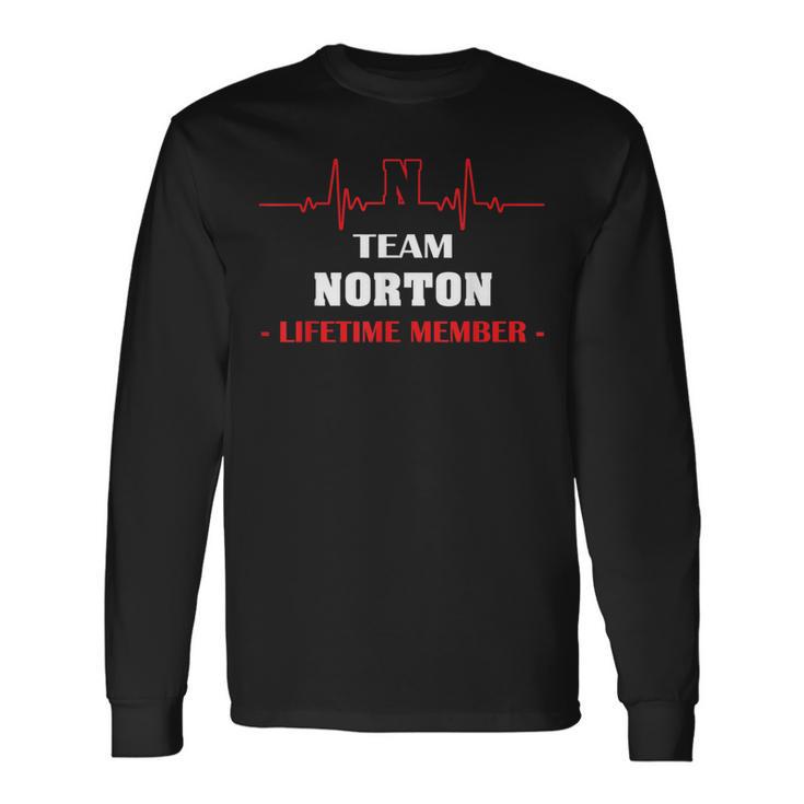 Team Norton Lifetime Memember Blood Fully Family 長袖Tシャツ ギフトのアイデア