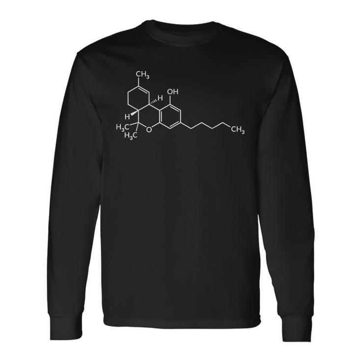 Thc 分子tシャツ テトラヒドロカンナビノール化学構造 長袖Tシャツ