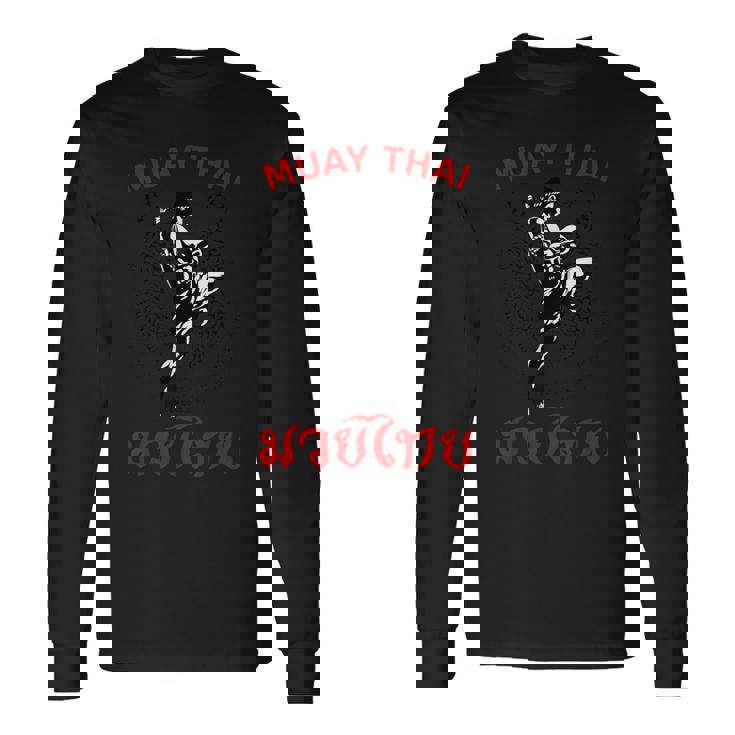 Twin Tiger ムエタイ タトゥー タイガー ボクシング ムエタイ ファイティング 長袖Tシャツ ギフトのアイデア