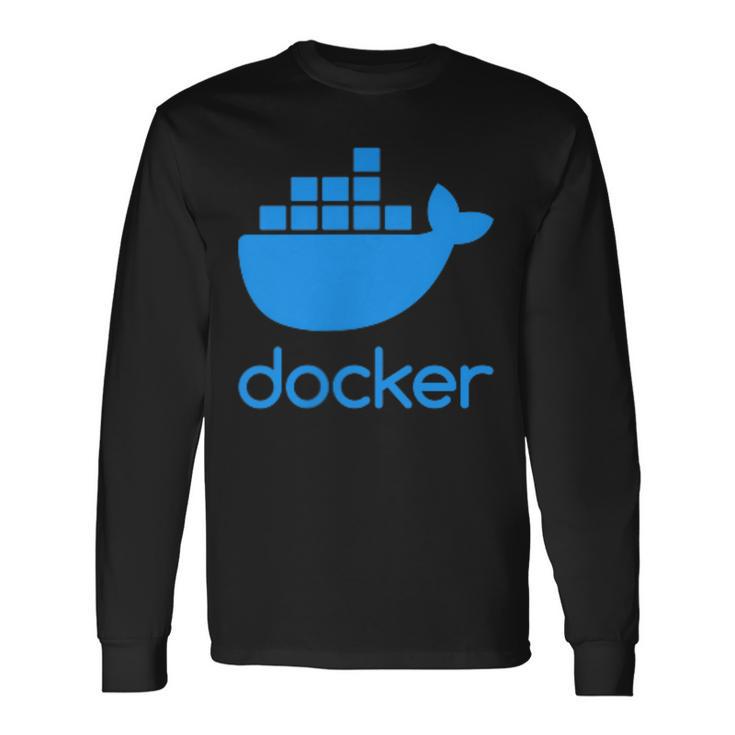 Twoided Docker ソフトウェアプログラミングと開発 長袖Tシャツ