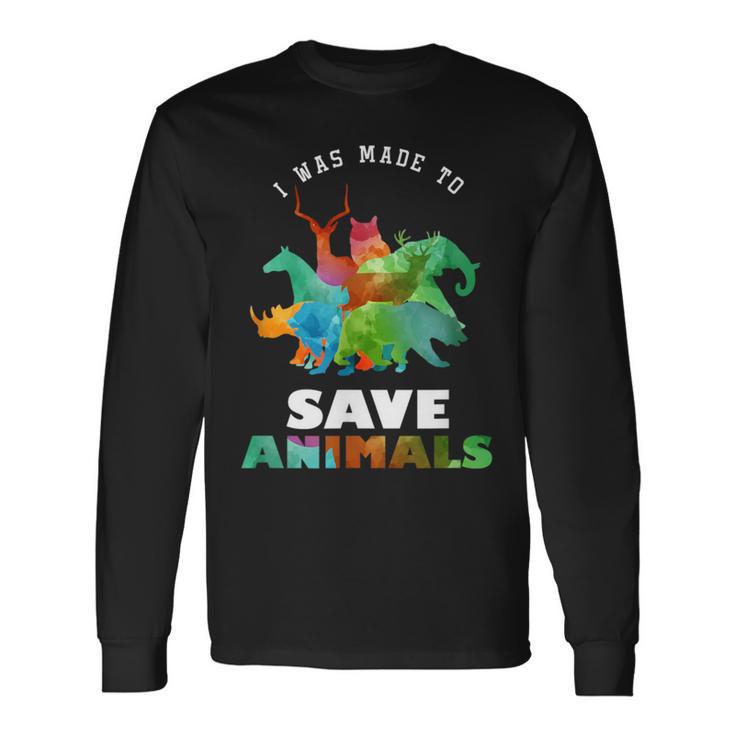 Uneterinario Paraalvar A Un Animal Rescatado Como Camiseta de manga larga