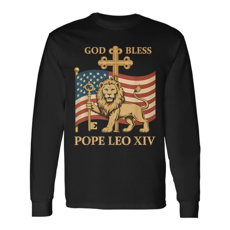 Vatican Pope Leo Xiv God Bless Pope Leo Xiv 長袖Tシャツ