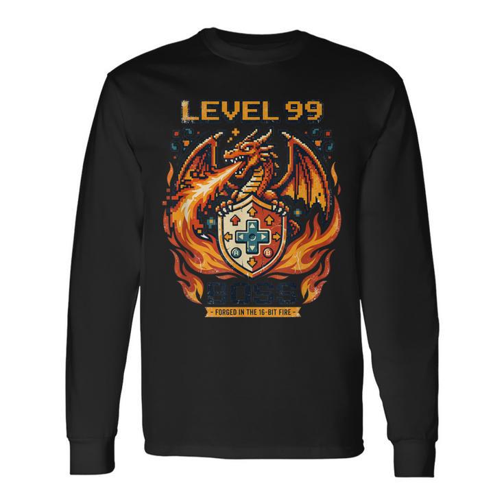 Videojuegointage Retro Gaming Arcade 80S Dragon Camiseta de manga larga