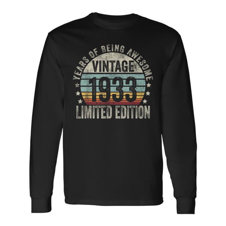 Vintage 1933 Limited Edition Legendary Awesome Epic 1933 長袖Tシャツ