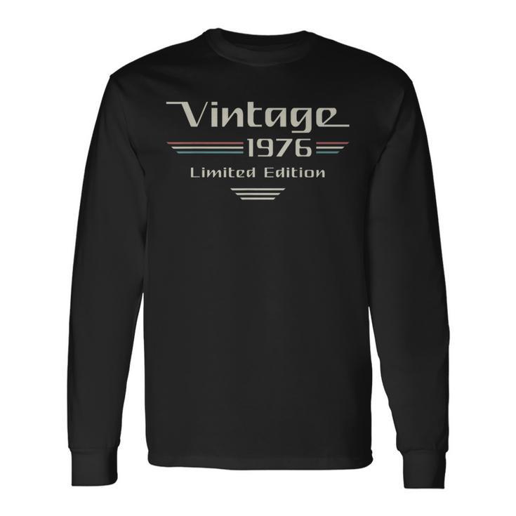 Vintage 1976 50歳の誕生日 クラシックカー 長袖Tシャツ