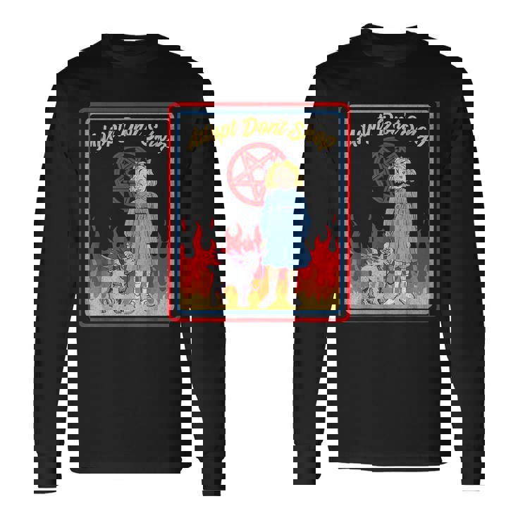 Vintage Child Game Horror Adopt Donthop Dark Humor 長袖Tシャツ ギフトのアイデア