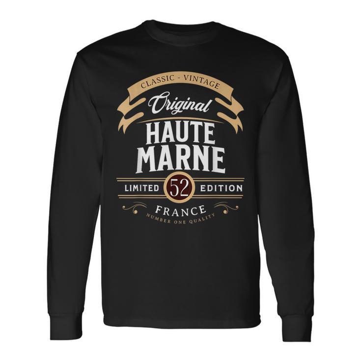 Vintage Haute-Marne Département France T-shirt à manches longues