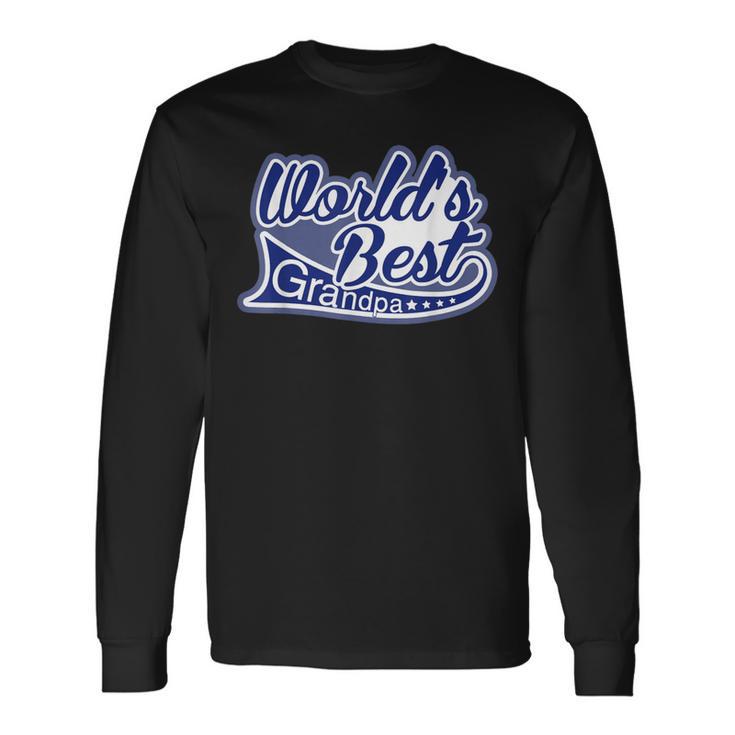 メンズ Worlds Best Grandpa Grandfather 長袖Tシャツ