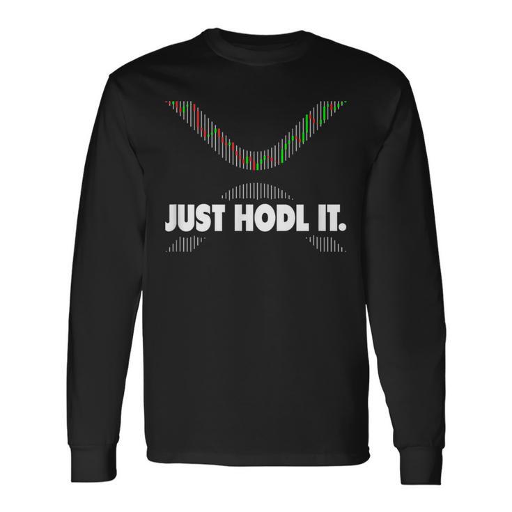 Xrp商品暗号通貨ギフトブロックチェーン暗号 長袖Tシャツ