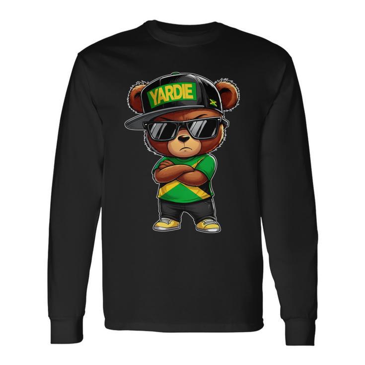 Yardie ジャマイカ ベア ジャマイカ国旗 ジャマイカの服 長袖tシャツ 長袖Tシャツ