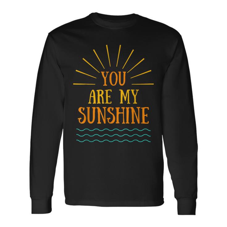 You Are Myunshine Cuteun Hotummer Restro グラフィック 長袖Tシャツ