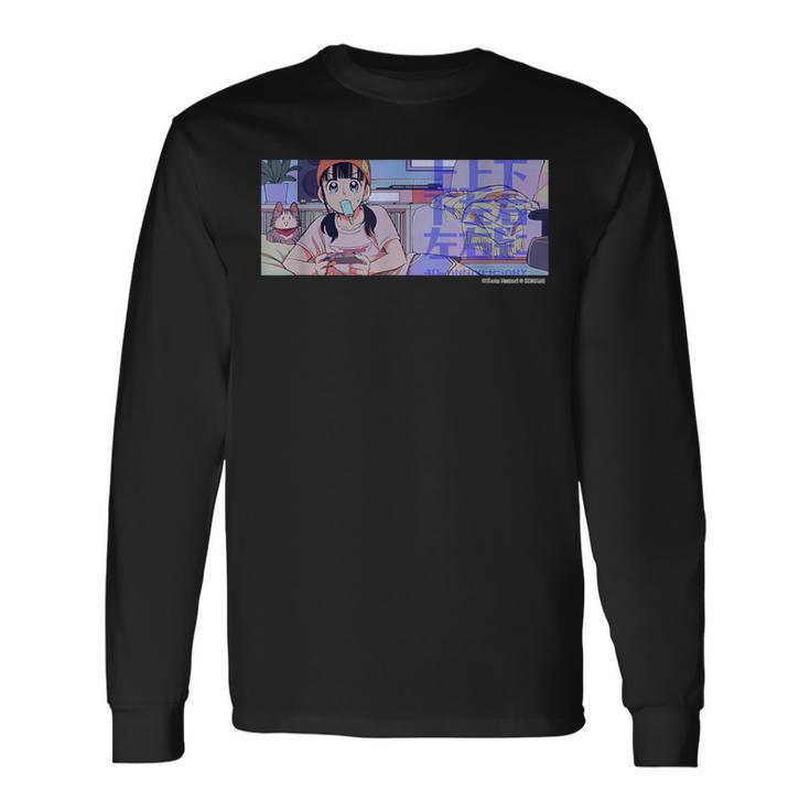 【Project Zircon×Fcグラディウス40th】コナミマニアのナミちゃん イラストby服部昇大② 長袖Tシャツ