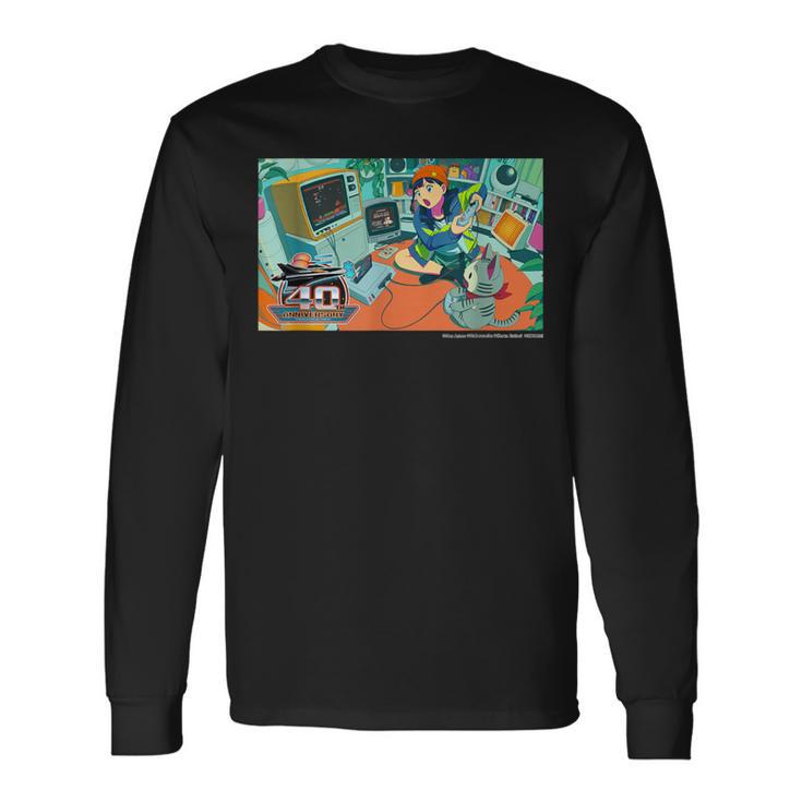 【Project Zircon×Fcグラディウス40th】コナミマニアのナミちゃん イラストby淺野のん 長袖Tシャツ