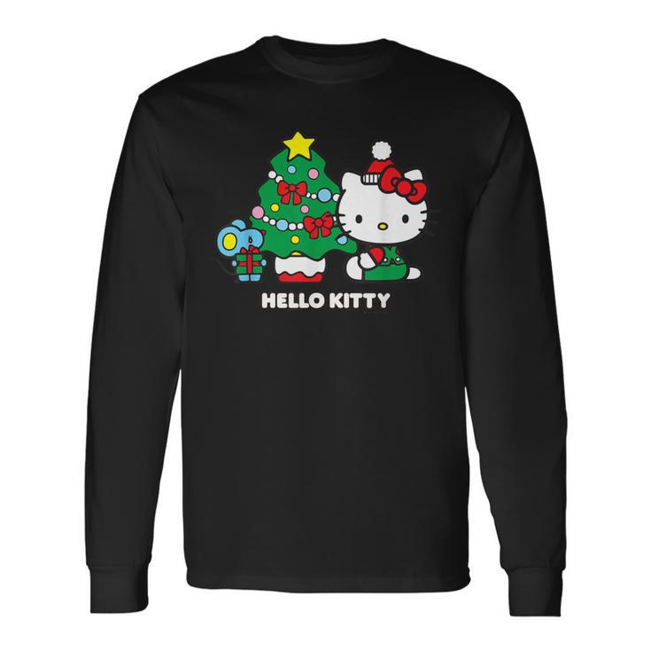 【クリスマス特集】Usデザイン ハローキティ クリスマスツリー 長袖Tシャツ