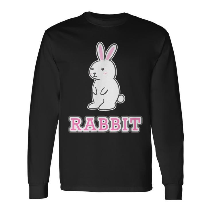うさぎ Rabbit『ハロー』兎【どうぶつフレンズ】グッズ ゆるくて かわいい イラスト 長袖Tシャツ