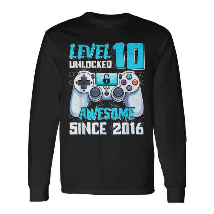 おもしろビデオゲーマー 10歳 10歳 誕生日 長袖Tシャツ