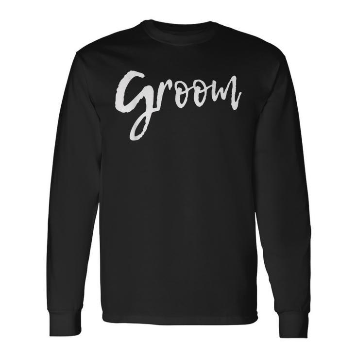お揃い Getting Ready 新郎新婦 ウェディング 新郎 長袖Tシャツ