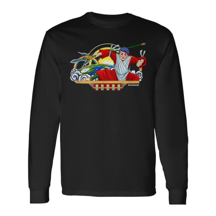 ねぶたデザイン シン 長袖Tシャツ