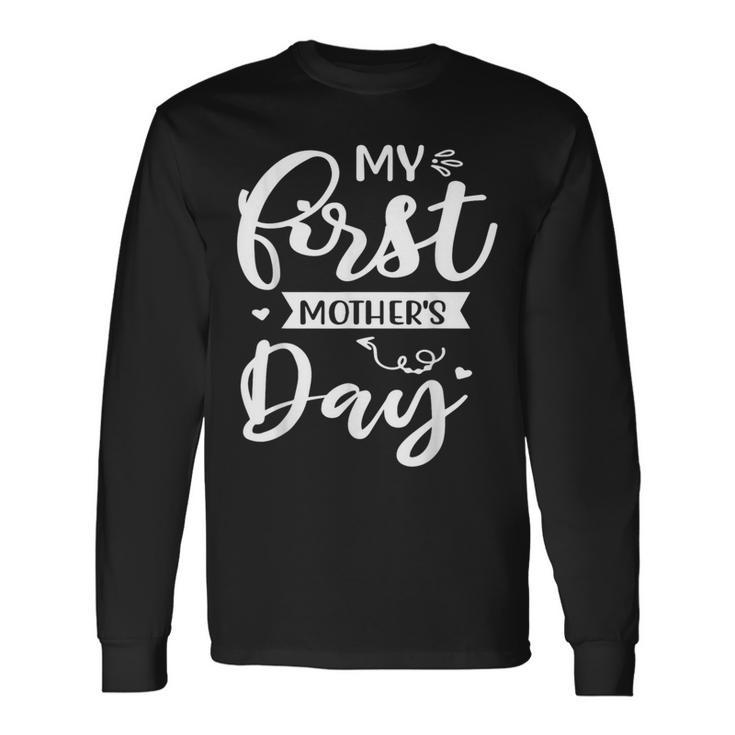 はじめての母の日 ママのために ハッピー・マザーズ・デイ 長袖Tシャツ