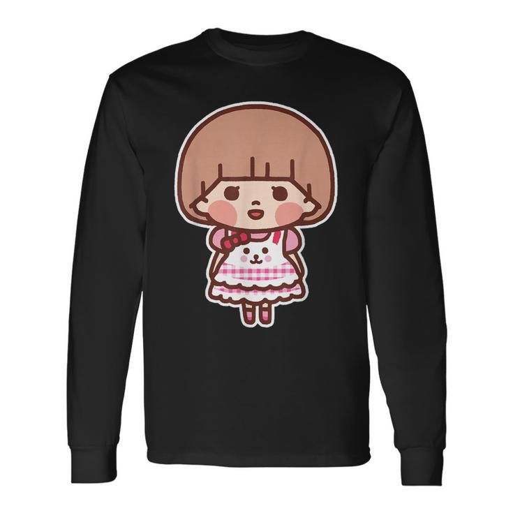 ゆるかわメルちゃん ビッグプリント（表裏） 長袖Tシャツ