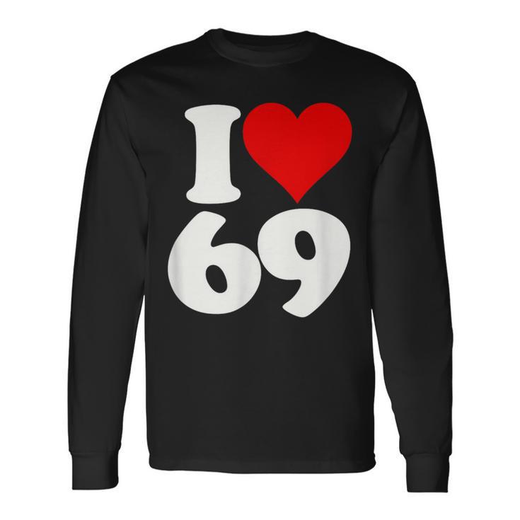アイラブハート 69 シックスティナイン 長袖Tシャツ