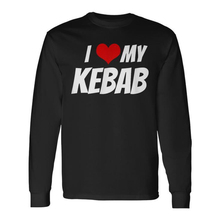 アイ・ラブ・マイ・ケバブ・ハート 長袖Tシャツ