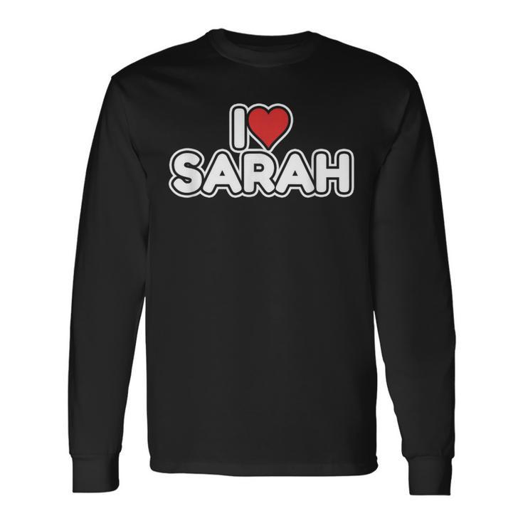アイ・ラヴ・サラ 長袖Tシャツ