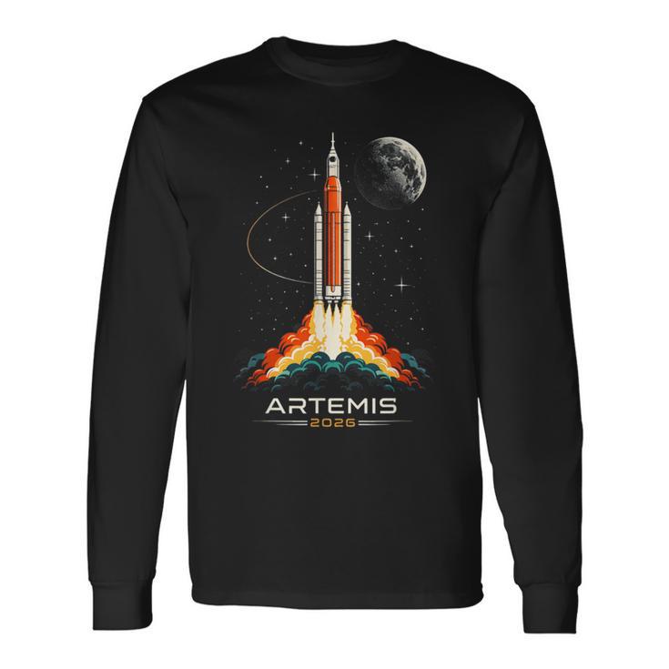アルテミスii宇宙ロケット打ち上げミッショントゥザムーンアルテミス2 長袖Tシャツ