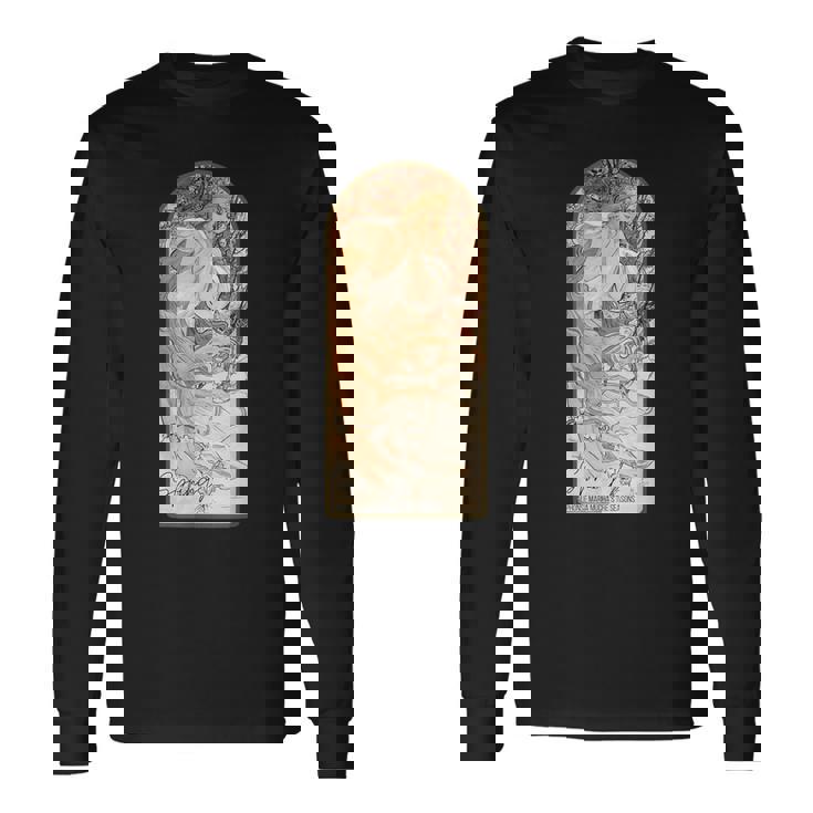 アルフォンス・マリア・ミュシャの季節 春 長袖Tシャツ