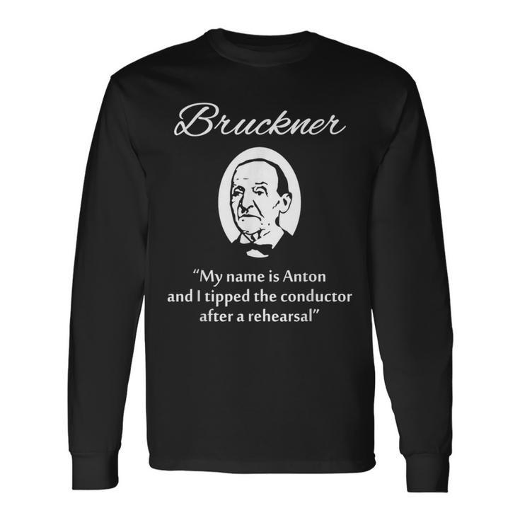 アントン・ブルックナー 長袖Tシャツ