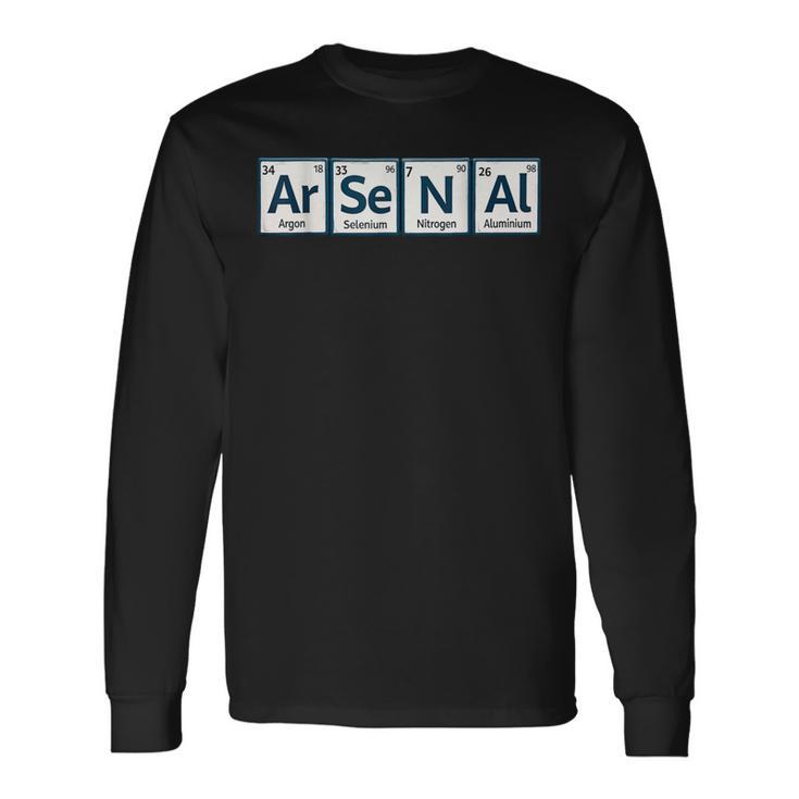 アーセナルar-Se-N-Al周期表要素 長袖Tシャツ
