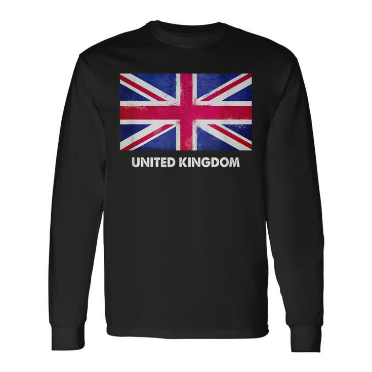 イギリスの国旗。 長袖Tシャツ