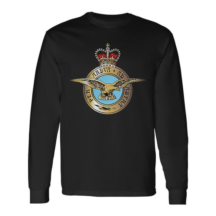 イギリス空軍 イギリス空軍 バッジパッチ 長袖Tシャツ