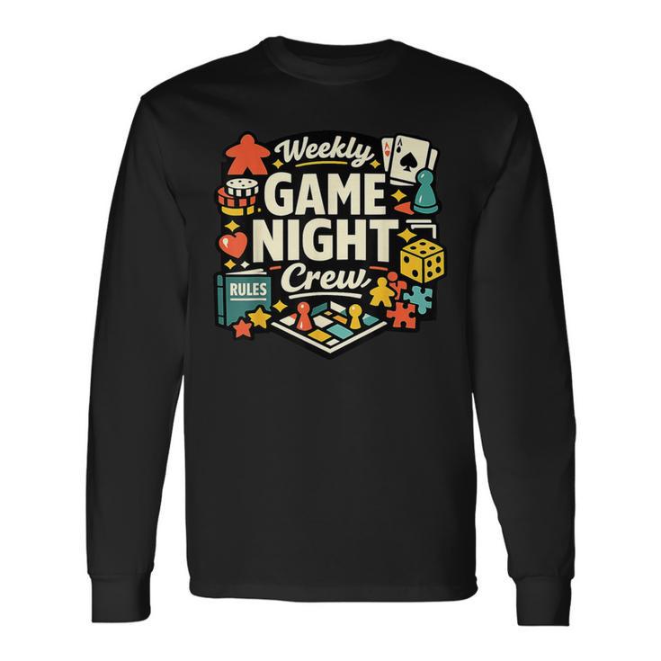 ウィークリーゲームナイトクルー 長袖Tシャツ