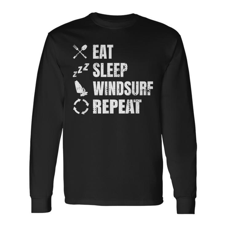 ウインドサーフィンルーティン ウインドサーフィンコーチ セイルボーディング 長袖Tシャツ