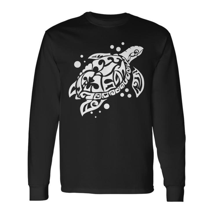 ウミガメのギフト 素晴らしい海洋生物のウミガメ 長袖Tシャツ