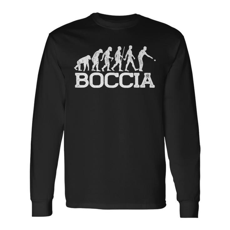 エボリューションボッチャボール ボッチャプレイヤーのためのデザイン ボッチャ 長袖Tシャツ