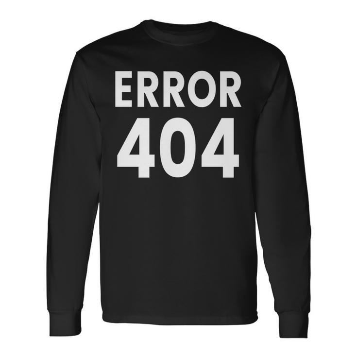 エラー404 長袖tシャツ 長袖Tシャツ