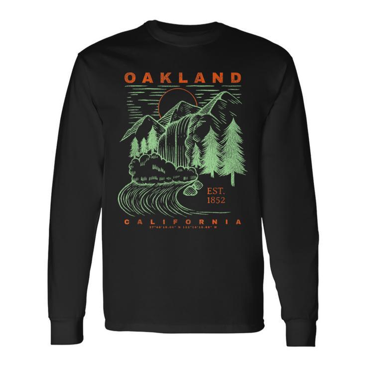オークランド カリフォルニア クール 旅行 お土産 素朴 オークランド 長袖Tシャツ ギフトのアイデア
