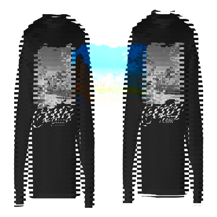 カナダのお土産カルガリー 長袖Tシャツ ギフトのアイデア