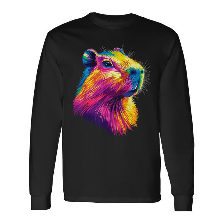 カピバラ Be Capy カピバラ げっ歯類 おもしろカピバラ Capybara 長袖Tシャツ